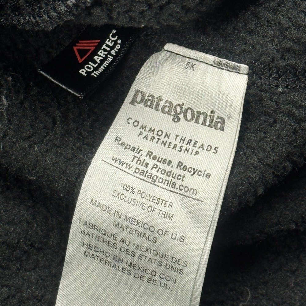 Patagonia Better Sweater Jacket Womens Small Black Fleece 1/4 Snap Outdoor 25542 - Picture 6 of 13